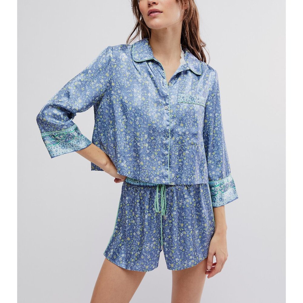 🎉LAST CHANCE🎉 FREE PEOPLE Pillow Talk PJ Set / Charcoal Combo - Picture 2 of 6